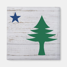 Maine Flag Magnet 1901 Magneet