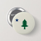 Maine Flag Pin 1901 Ronde Button 5,7 Cm (Voorkant /achterkant)