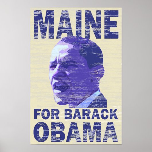 Maine for Barack Obama Poster (Voorkant)