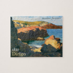Maine Forever Bicentennial Stamp Jigzaag Puzzle Legpuzzel