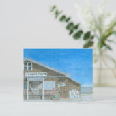 Maine General Store Watercolor Briefkaart (Staand voorkant)
