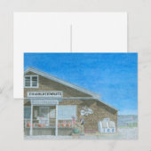 Maine General Store Watercolor Briefkaart (Voorkant / Achterkant)