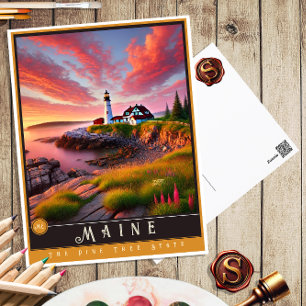 Maine hyperrealistisch Briefkaart