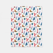 Maine Icons Fleece Deken (Voorkant)