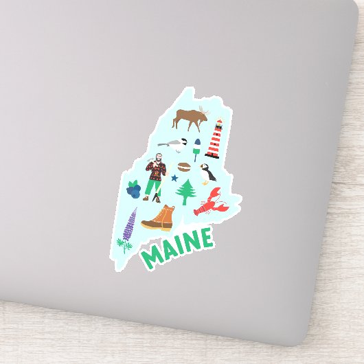 Maine Icons Sticker (Detail)