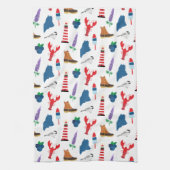 Maine Icons Theedoek (Verticaal)