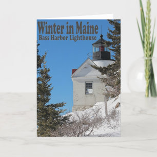 Maine in de winter kaart