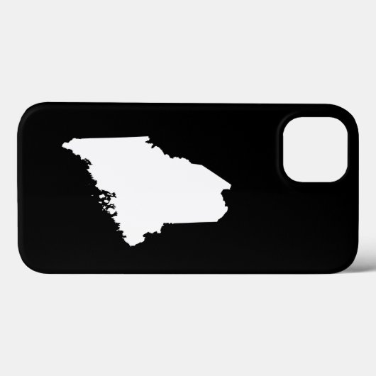 Maine in White en Black Case-Mate iPhone Case (Achterkant (horizontaal))
