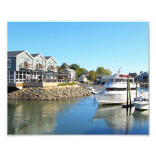 Maine Kennebunkport Boat Foto Foto Afdruk