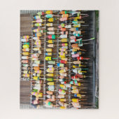 Maine kreeft potten legpuzzel (Verticaal)