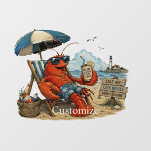 Maine Kreeft Zomerpret Thunder_Cove Raamsticker