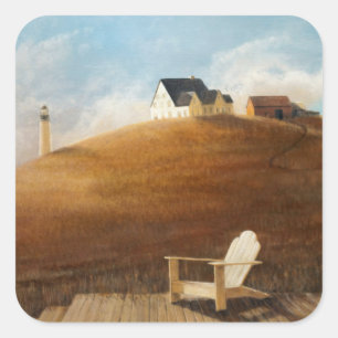 Maine Landscape 2010 Vierkante Sticker