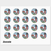 Maine Lighthouse 27 Ronde Sticker (Vel)