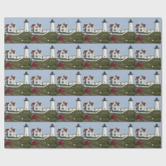 Maine Lighthouse Cadeaupapier (Vlak)