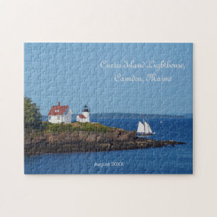 Maine Lighthouse Curtis Island Datum bezocht Legpuzzel