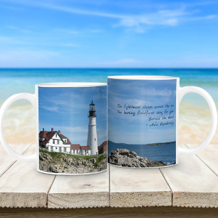 Maine Lighthouse Portland Head met Verse Koffiemok