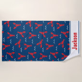 Maine Lobster Beach Towel Strandlaken (Voorkant)