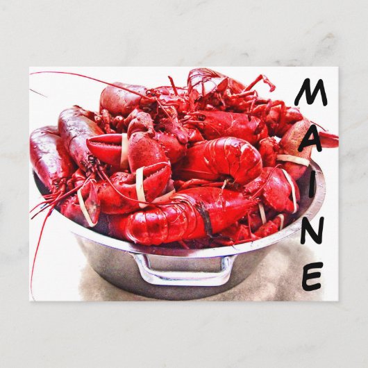 Maine Lobster Briefkaart (Voorkant)