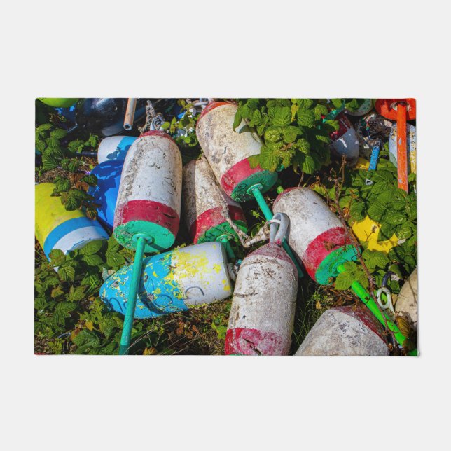 Maine Lobster Buoys Deurmat (Voorkant)