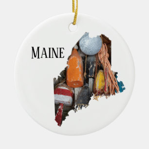 Maine Lobster Buoys Keramisch Ornament
