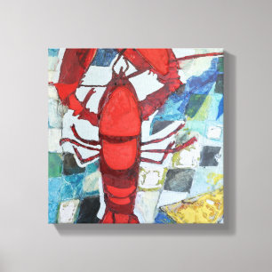 Maine Lobster Canvas Afdruk