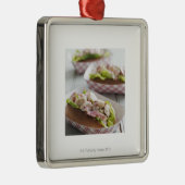 Maine Lobster Roll Metalen Ornament (Rechts)