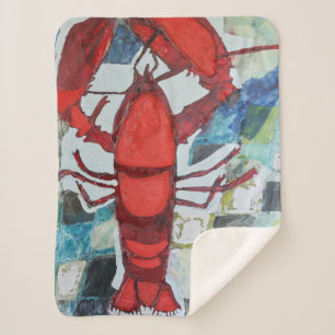 Maine Lobster Sherpa Deken