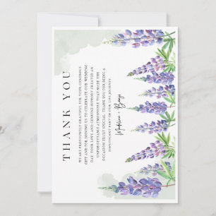 Maine Lupin Trouwkaart Save the Date Bedankkaart