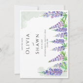 Maine lupin Wedding Save the Date Invitation (Devant)