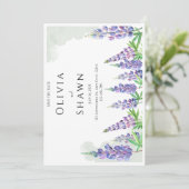 Maine lupin Wedding Save the Date Invitation (Debout devant)