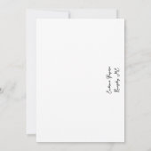 Maine lupin Wedding Save the Date Invitation (Achterkant)