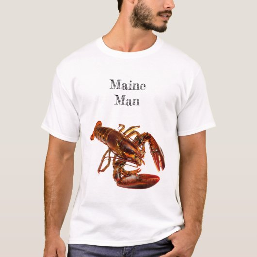 Maine Man kreeft T-shirt (Voorkant)
