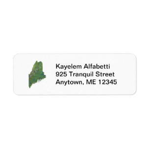 Maine Map Return Label