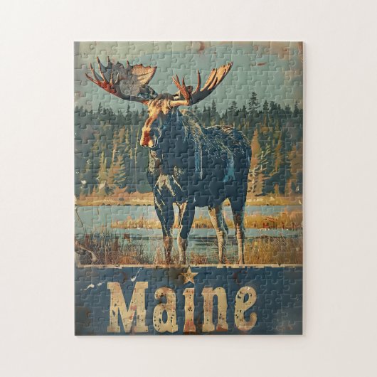 Maine Moose Legpuzzel (Verticaal)