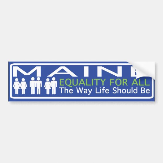 Maine Moving Forward Bumpersticker (Voorkant)