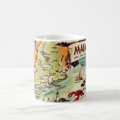 Maine - Mug de la carte postale du Pine Tree State (Centre)