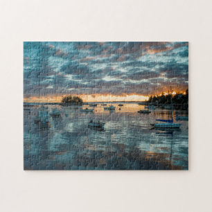 Maine, Newagen, zonsondergang haven 1 Legpuzzel