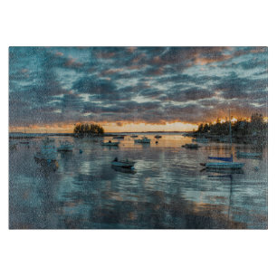 Maine, Newagen, zonsondergang haven 1 Snijplank