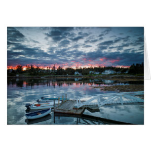 Maine, Newagen, zonsondergang haven 2 2