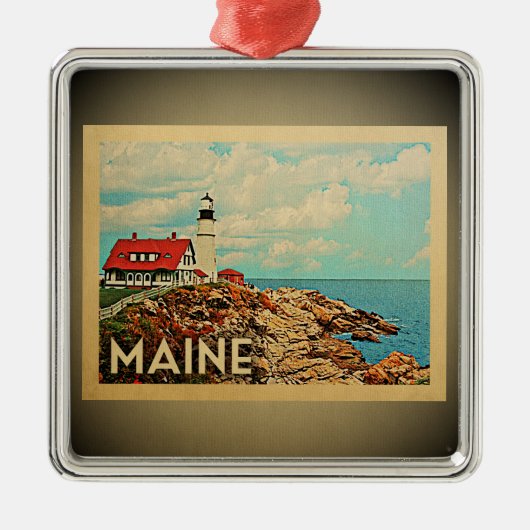 Maine Ornament Vintage Travel (Voorkant)