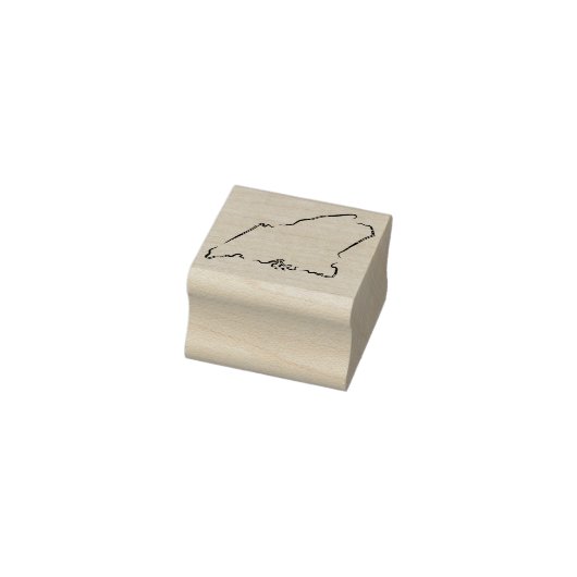 Maine Outline Rubber Stamp Rubberstempel (Stempel)