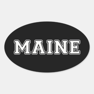 Maine Ovale Sticker