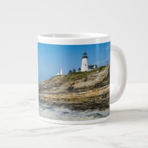 Maine, Pemaquid Point, Pemaquid Point Lighthouse Extra Grote Mok