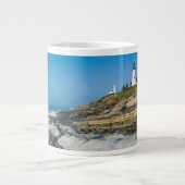 Maine, Pemaquid Point, Pemaquid Point Lighthouse Extra Grote Mok (Voorkant)