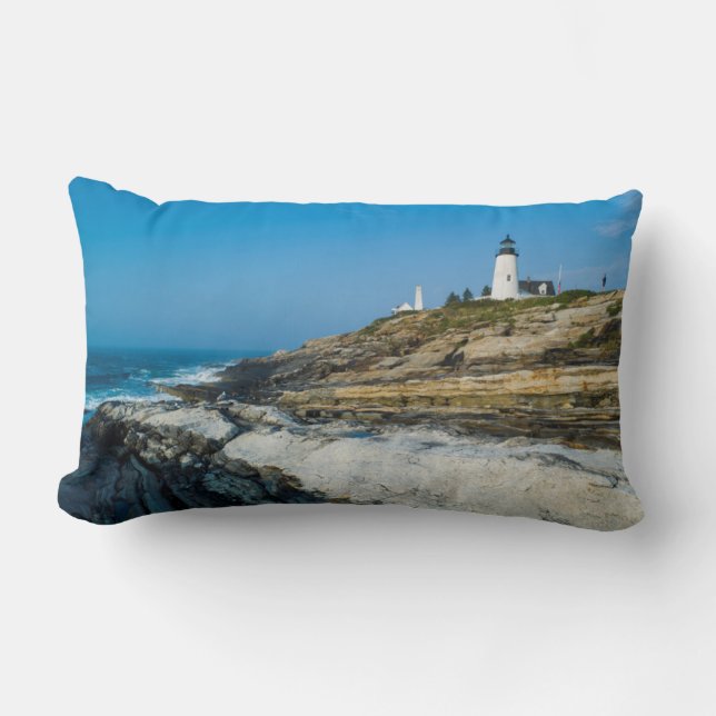 Maine, Pemaquid Point, Pemaquid Point Lighthouse Kussen (Voorkant)