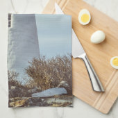 Maine Phare Pemaquid Point Serviette de cuisine (Quart Plié)