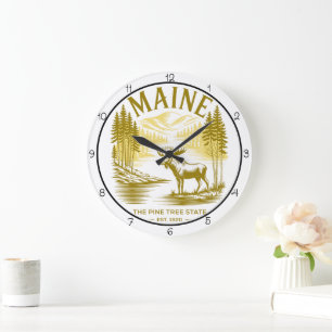 Maine Pine Tree State Eland Grote Klok