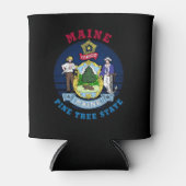 MAINE PINE TREE STATE FLAG BLIKJESKOELER (Voorkant)
