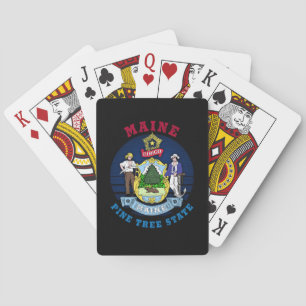 MAINE PINE TREE STATE FLAG POKERKAARTEN