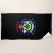 MAINE PINE TREE STATE FLAG STRANDLAKEN (Voorkant)